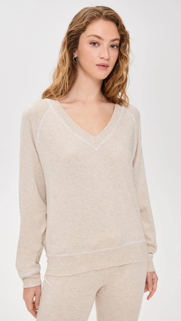 Splits59 Bennie Fleece V Neck Sweatshirt 6