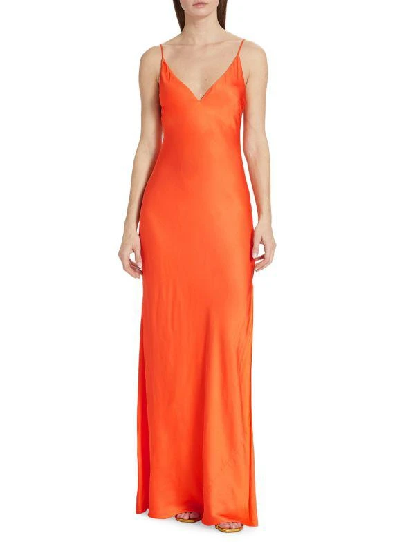 L'Agence Jet Satin Gown 1