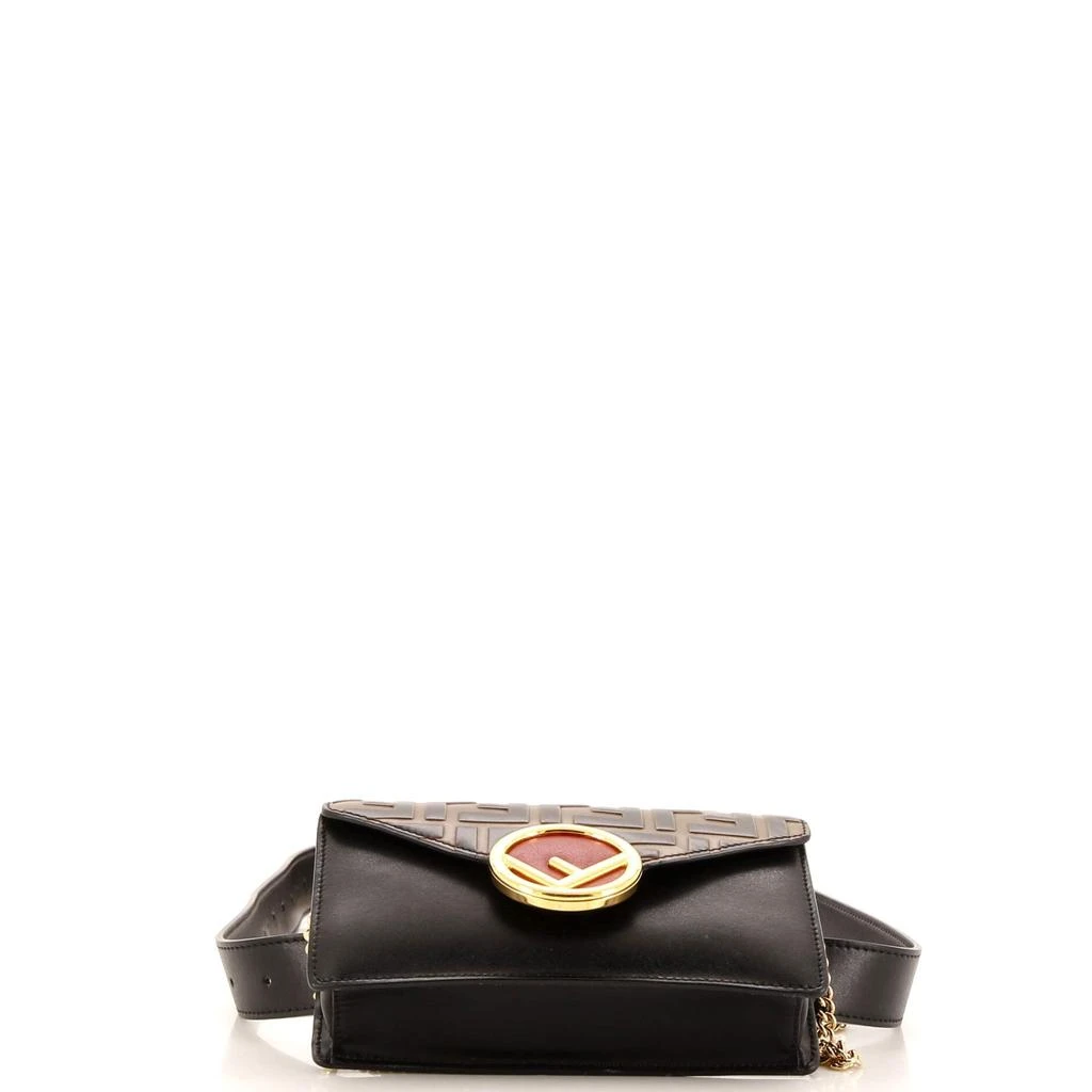 Fendi F is  Convertible Belt Bag Leather with Zucca Embossed Detail 4