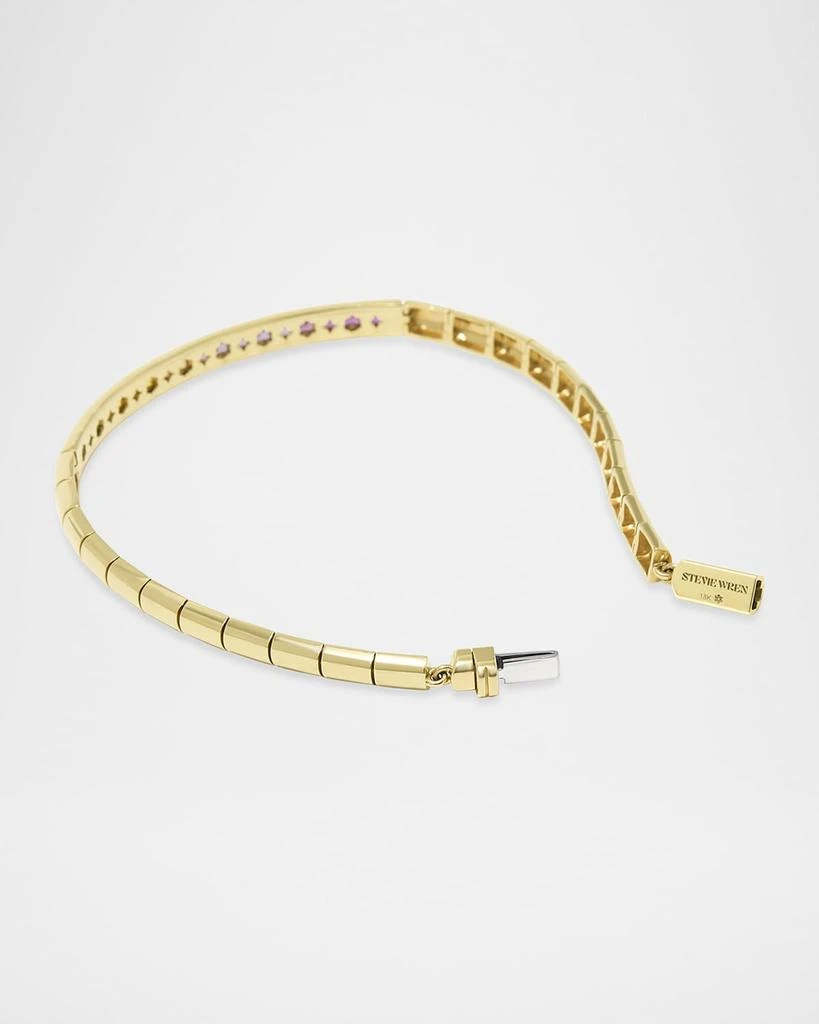 Stevie Wren 18K Yellow Gold L'Clat Sapphire Link Bracelet 3