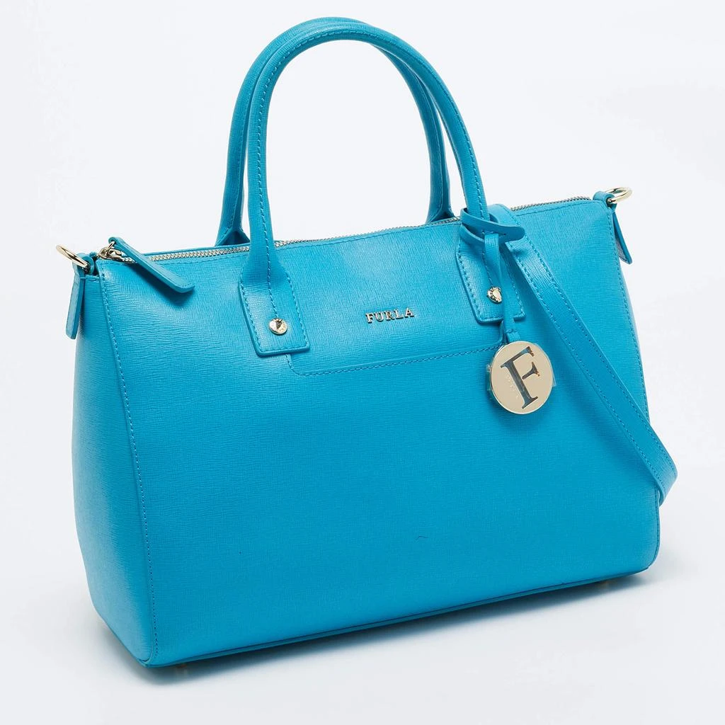 Furla Furla Blue Leather Linda Satchel 3
