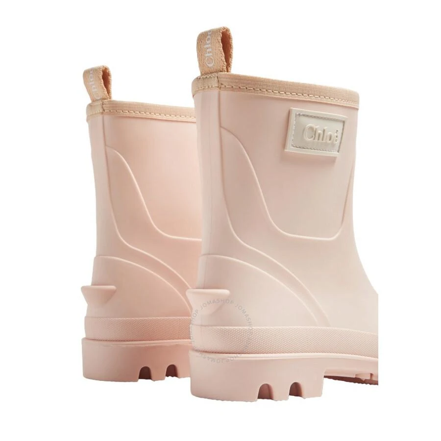 Chloé Kids Washed Pink Rubber Rain Boots 3