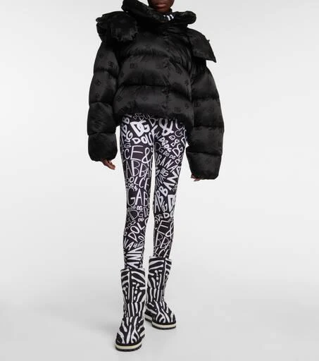 Dolce 
Gabbana Zebra-print padded nylon snow boots 2