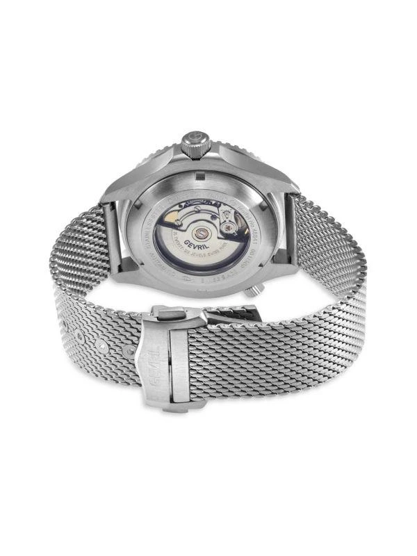 Gevril Hudson Yards 43MM Stainless Steel Automatic Bracelet Watch 2