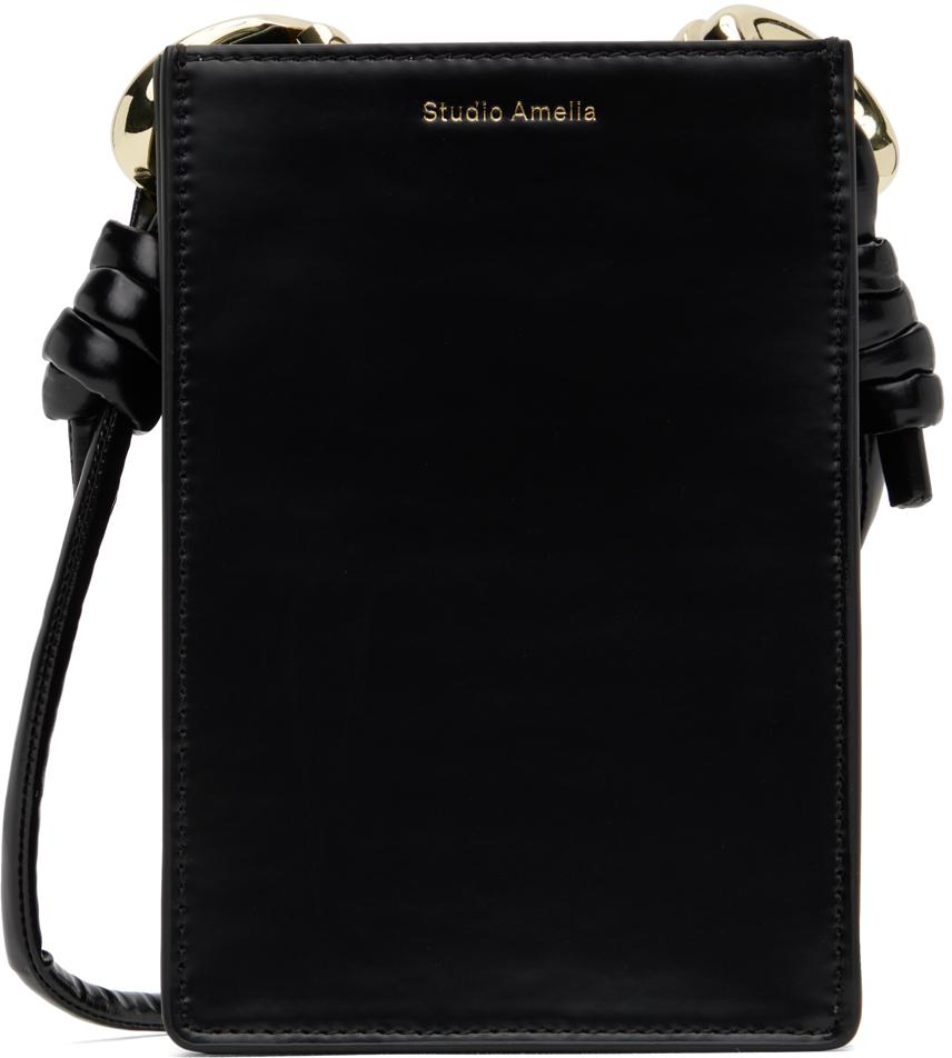 Studio Amelia Black Taralli Crossbody Shoulder Bag