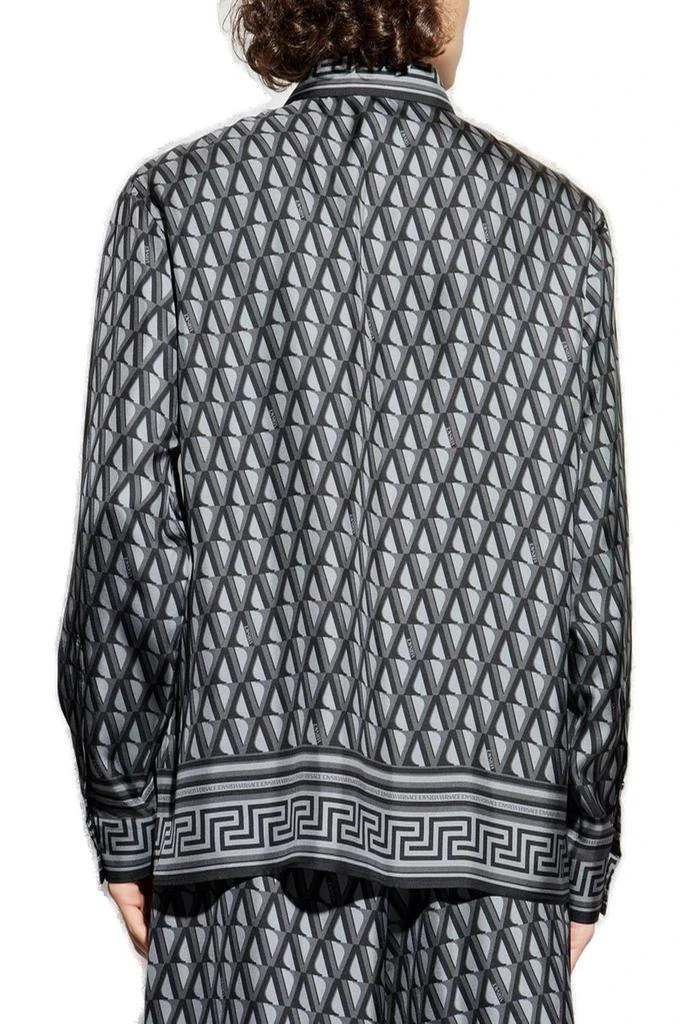Versace Versace Pattern-Printed Long-Sleeved Shirt 3