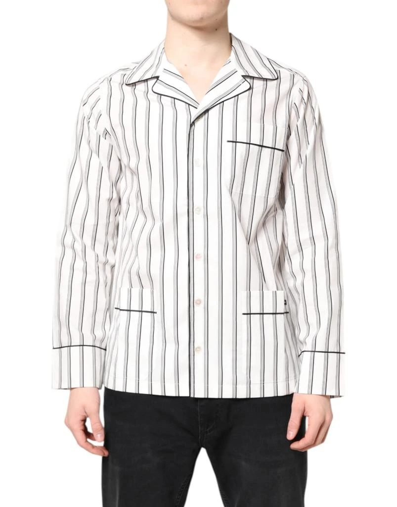Dolce 
Gabbana Stripes Lounge Pajama Sleepwear Men
s Shirt
