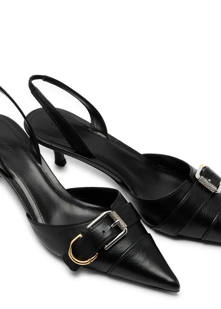 Givenchy Voyou 50 leather slingback pumps 3