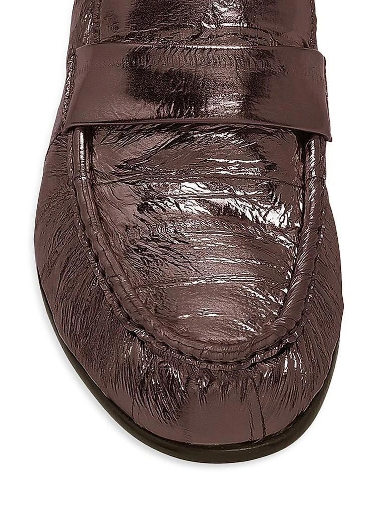The Row Metallic Eel Skin Loafers 3