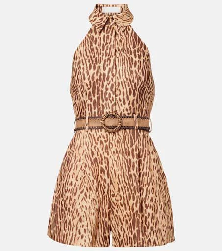 Zimmermann Printed linen jumpsuit 1