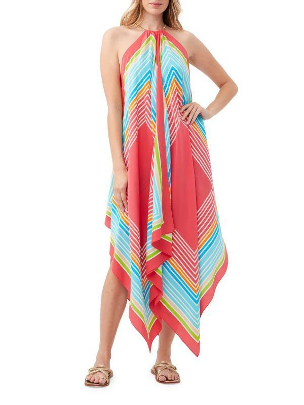 Trina Turk Justinian Silk Handkerchief Dress 1