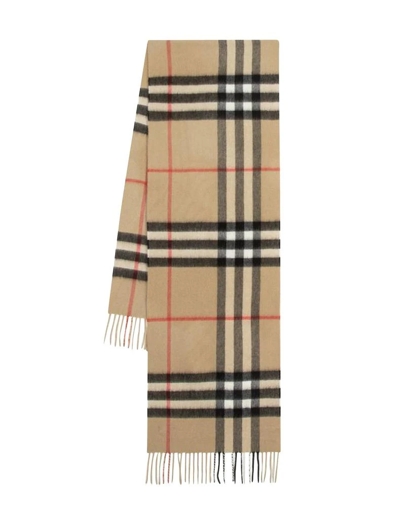 Burberry Mu Giant Check Scarf -  - Cashmere - Archive Beige 1