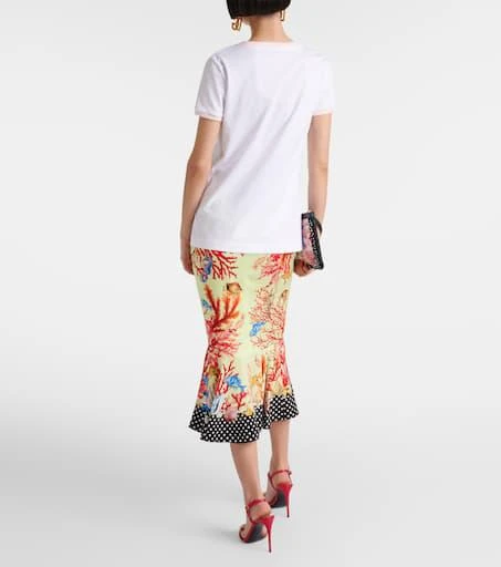 Dolce 
Gabbana Capri printed cotton jersey T-shirt 3