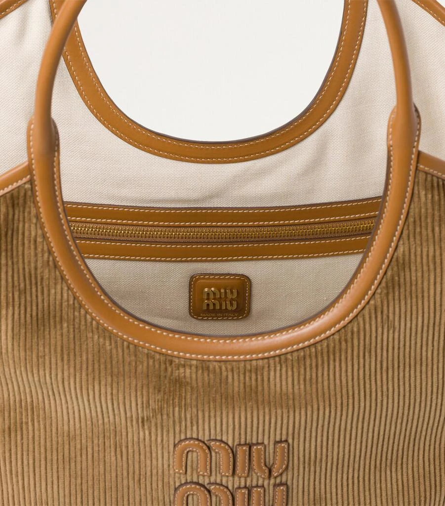 Miu Miu Large Corduroy Ivy Tote Bag 3