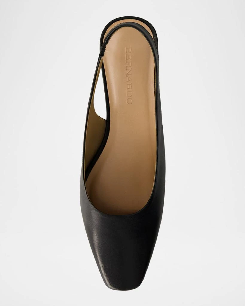 Bernardo Ariella Leather Slingback Low Pumps 3