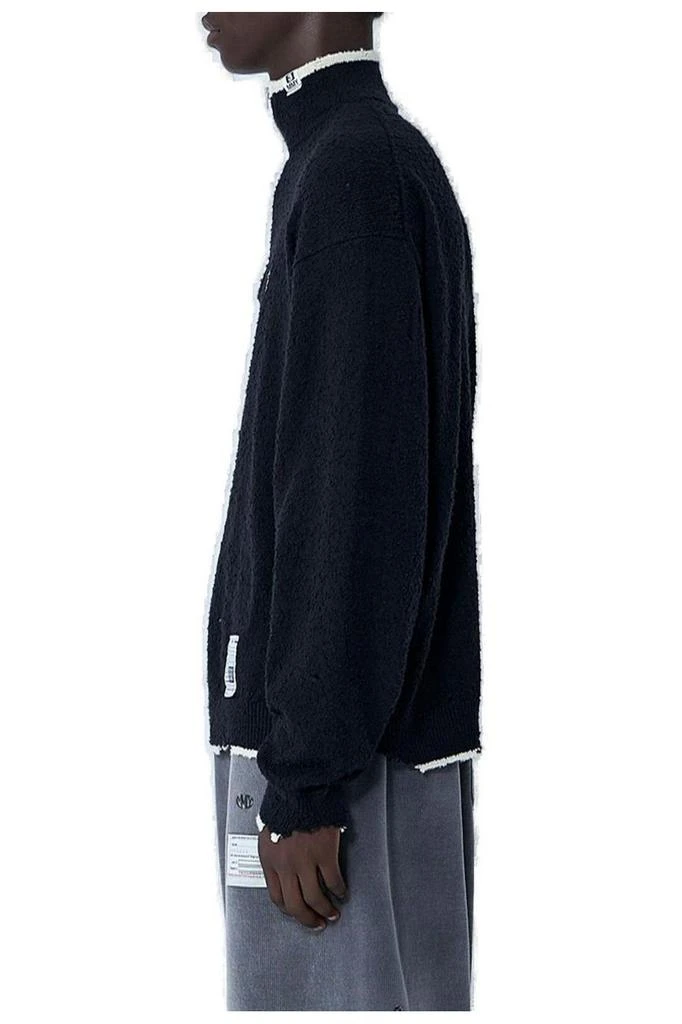 Maison MIHARA YASUHIRO Maison Mihara Yasuhiro Quarter Zip-Up Distressed Jumper 3