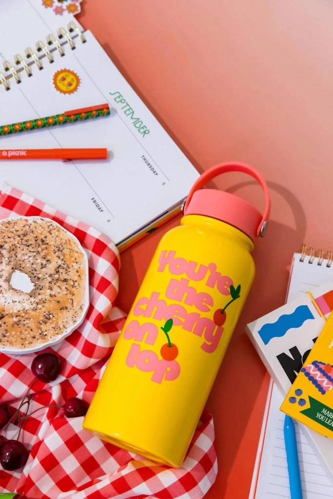 ban.do Ban.Do - Unisex Cherry On Top Stainless Steel Water Bottle 6