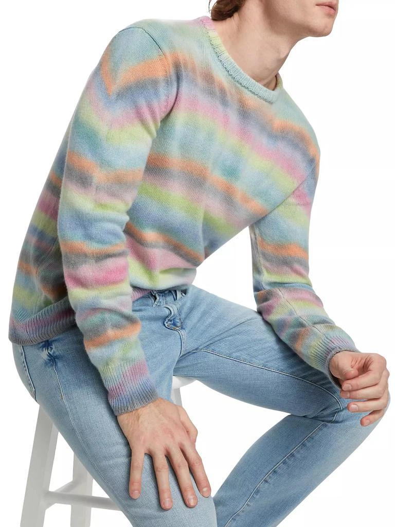 Harden Painted Lines Cashmere Crewneck Sweater 6