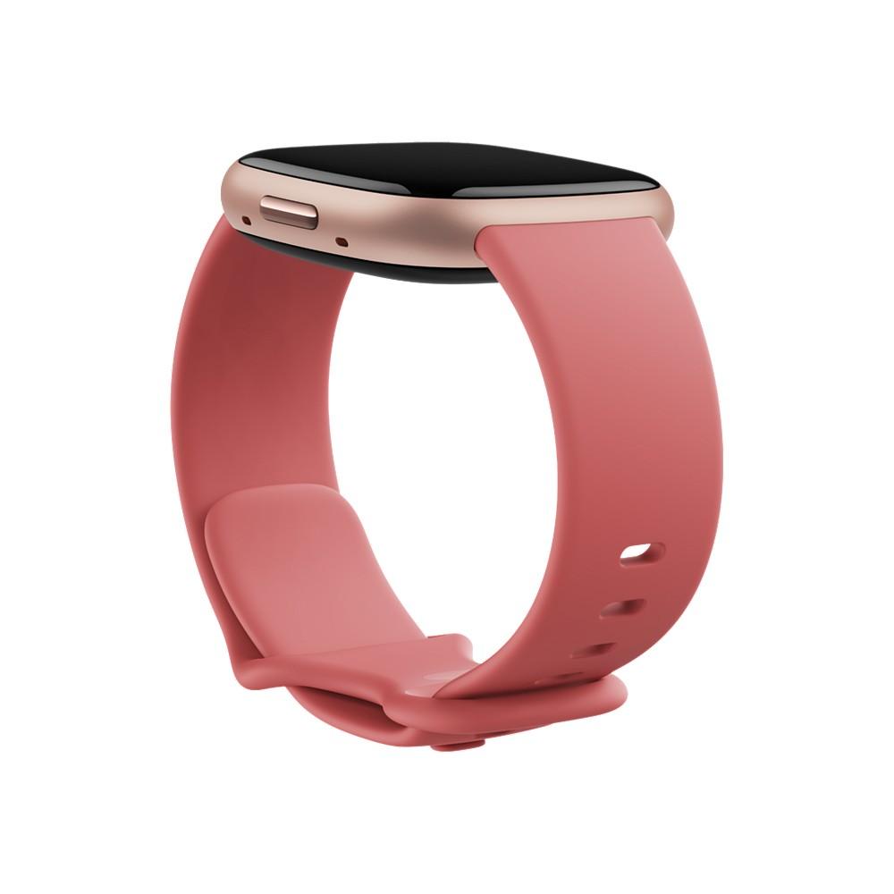 Fitbit Versa 4 Pink Sand Copper Rose Smartwatch, 39mm