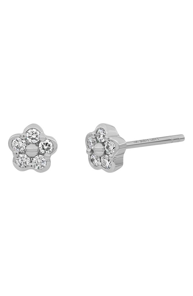 Bony Levy Getty Pavé Diamond Floral Stud Earrings - 0.17ct.