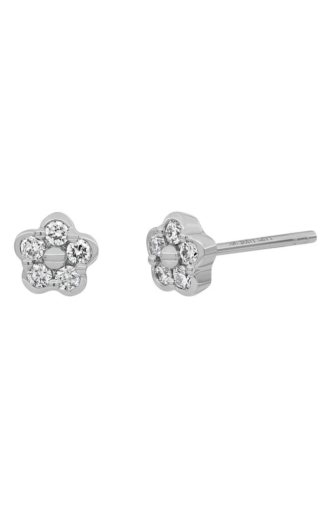 Bony Levy Getty Pavé Diamond Floral Stud Earrings - 0.17ct. 1