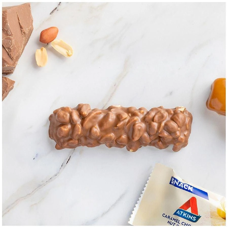Atkins Snack Bars Caramel Chocolate Nut Roll 6