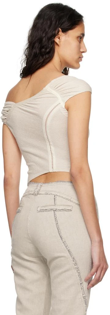 Hyein Seo SSENSE Exclusive Beige Tank Top 3
