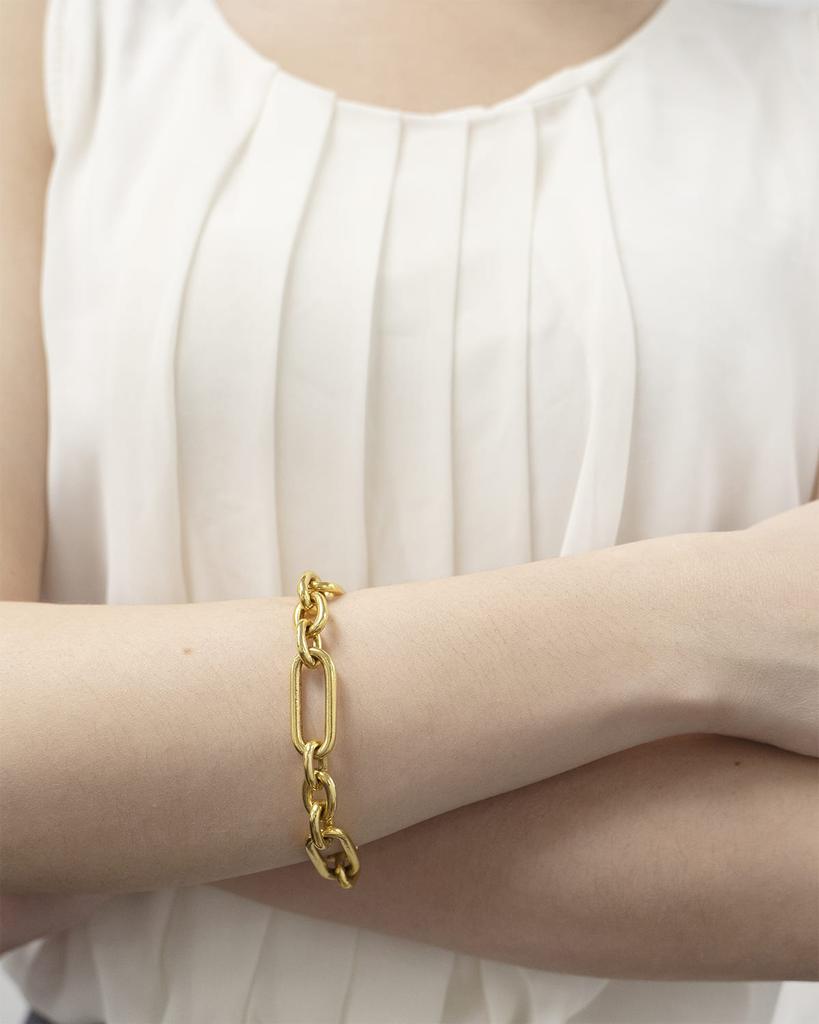 Ben-Amun Gold Oval Link Chain Bracelet