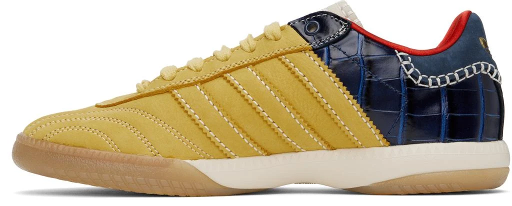 WALES BONNER Yellow & Navy adidas Originals Edition MN Samba Sneakers 3