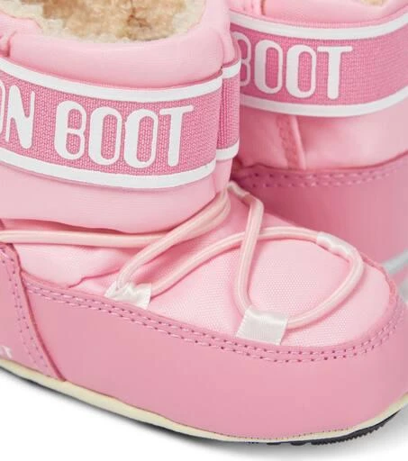 Moon Boot Baby leather-trimmed snow boots 4