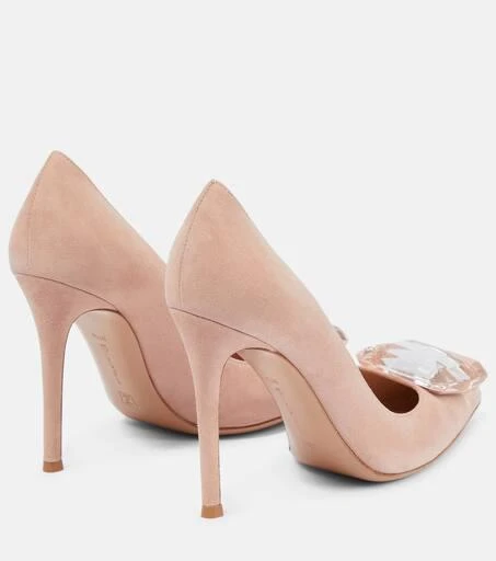 Gianvito Rossi Jaipur 105 embellished suede pumps 3