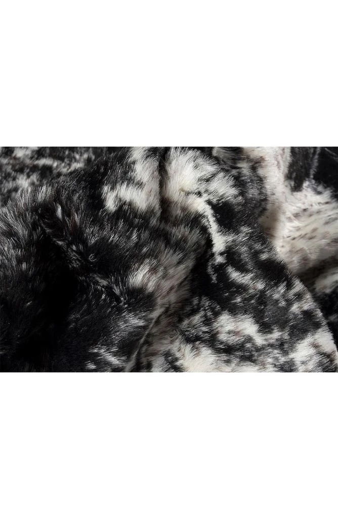 LUXE Edinburg Faux Cowhide Rug/Throw - Black/White 2