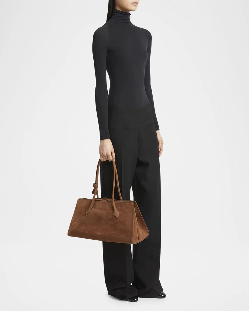 Alaia Le Teckel Tote Bag in Suede and Leather 6
