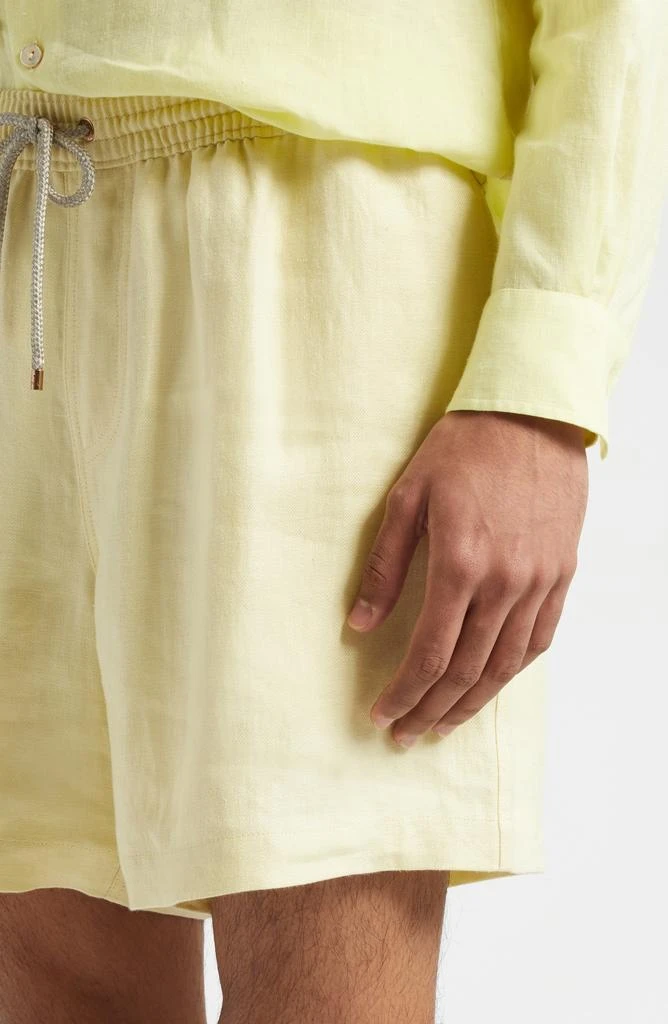 AGNONA Linen Drawstring Shorts 5