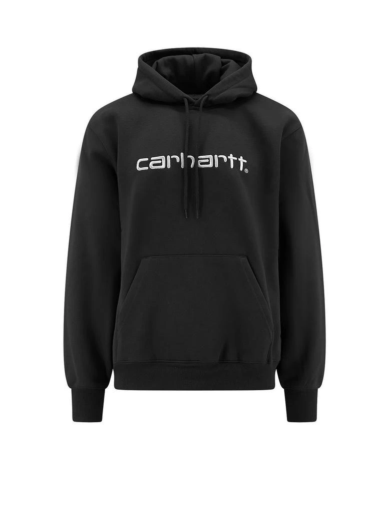 Carhartt WIP Carhartt WIP Logo Embroidered Drawstring Hoodie 1