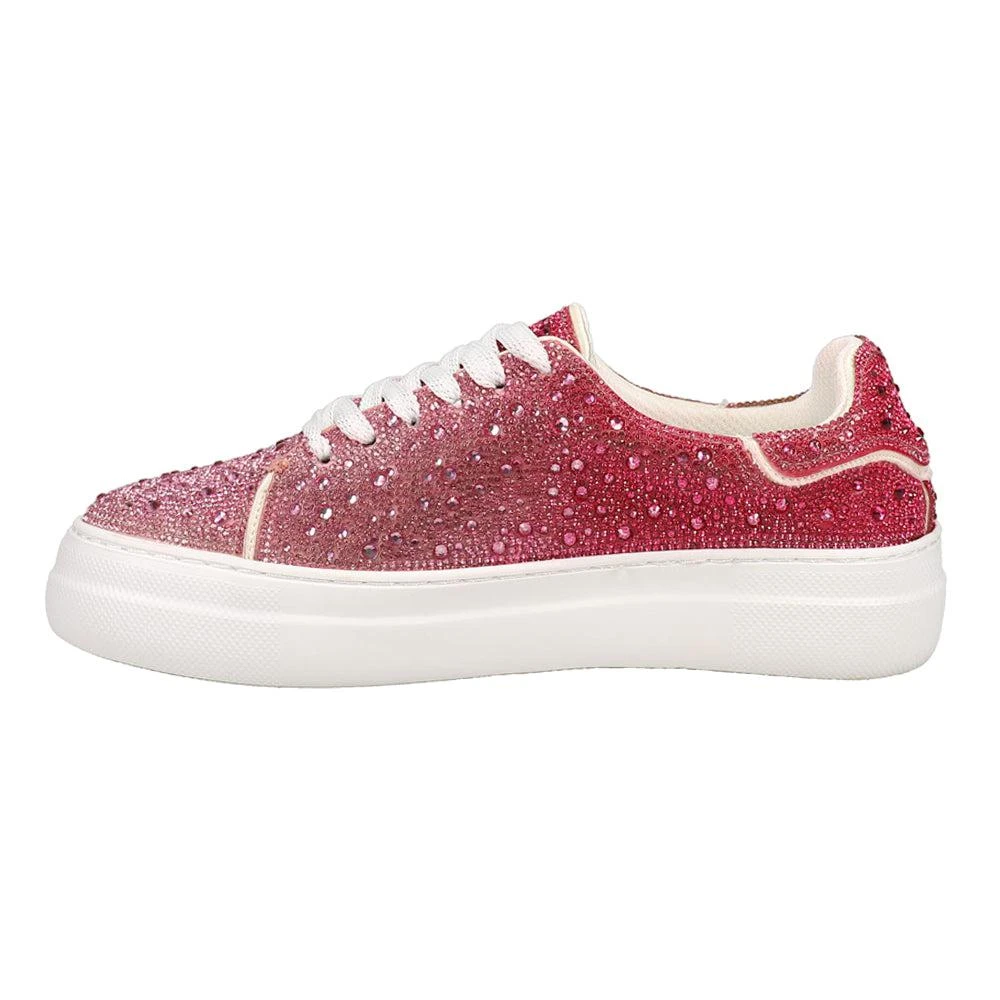 Corkys Bedazzle Rhinestone Lace Up Platform Sneakers 3