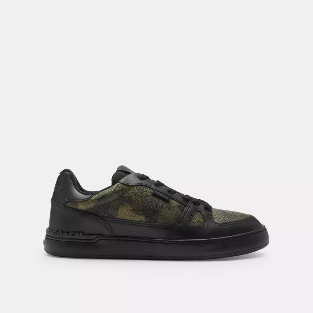 Coach Clip Court Sneaker With Camo Print