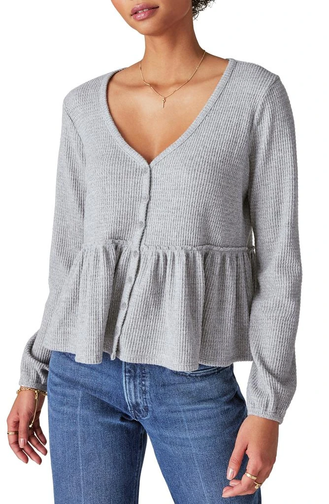 Lucky Brand Cloud Waffle Texture Top 1