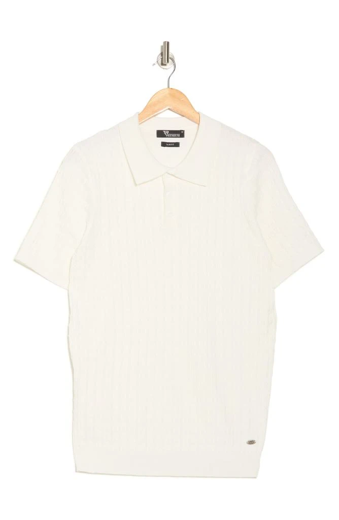 TR Premium Textured Sweater Knit Polo 3