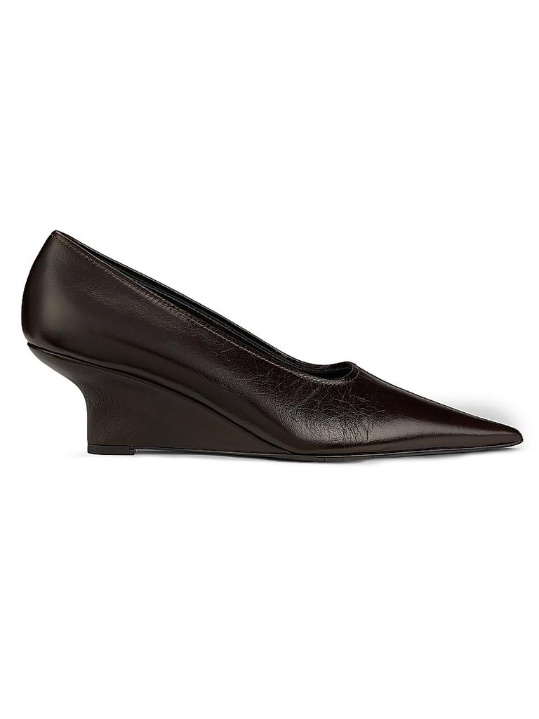 Totême Sharp 55MM Naplack Leather Wedge Pumps