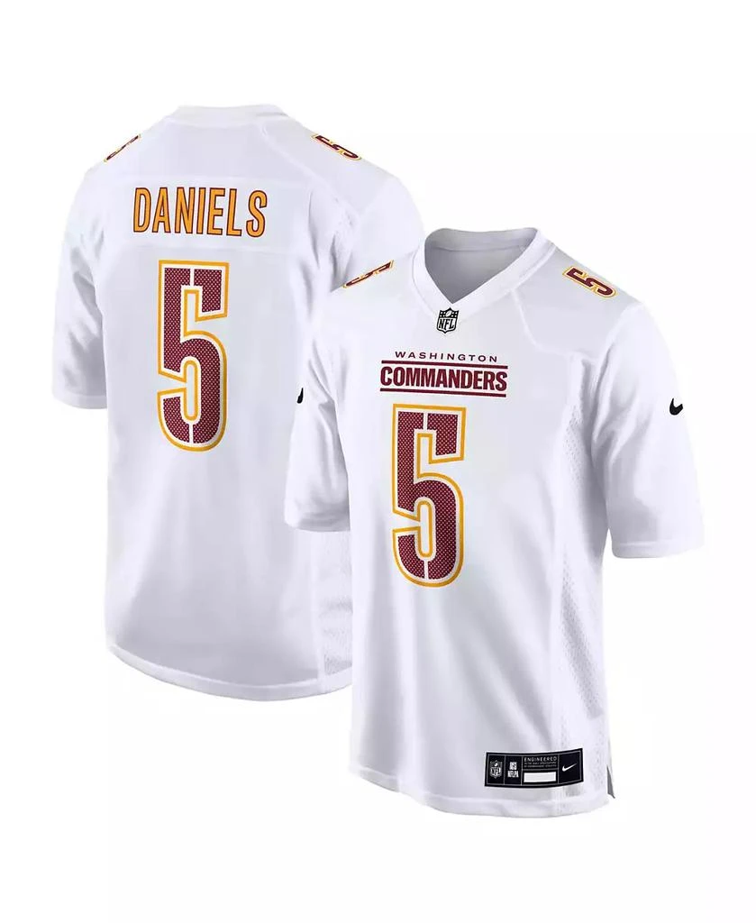 NIKE Men's Jayden Daniels Tundra White Washington Commanders Fashion Jersey 1