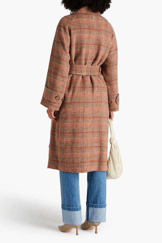 Joseph Checked wool-blend felt coat 3