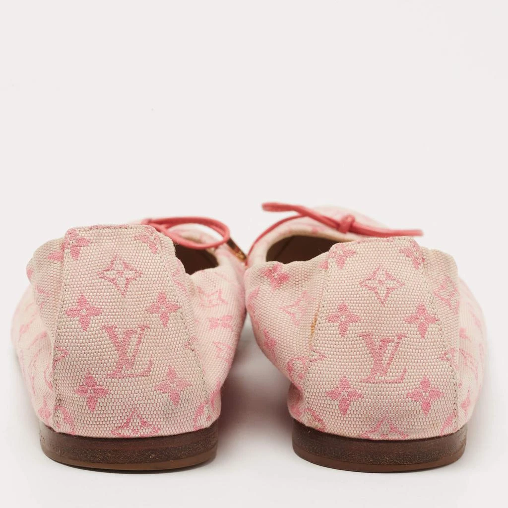 Louis Vuitton Louis Vuitton Pink Monogram Canvas Mini Lin Ballet Flats Size 36.5 5