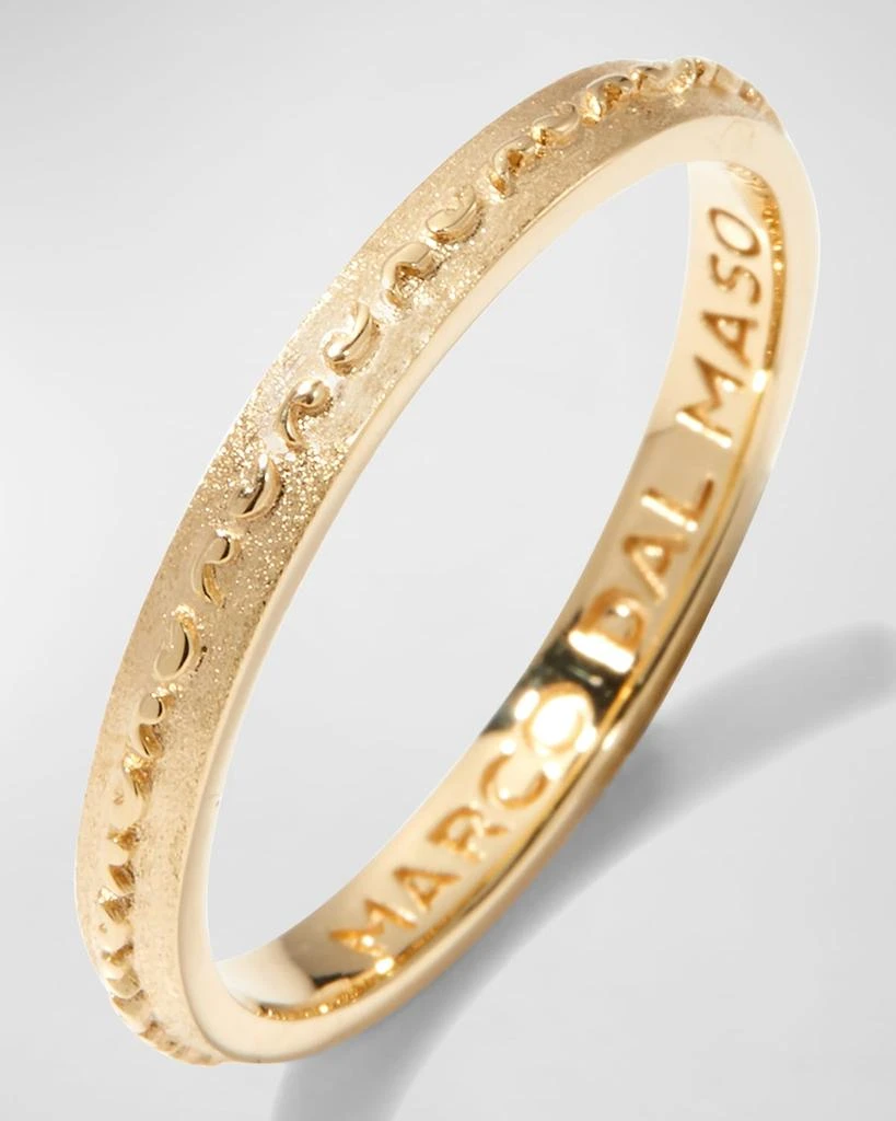 Marco Dal Maso Men's Yellow Gold Icon Slim Eternity Band Ring 3