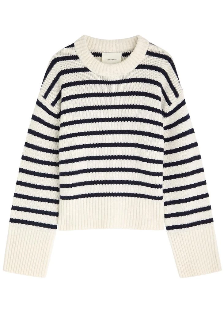 Lisa Yang Sony striped cashmere jumper 1