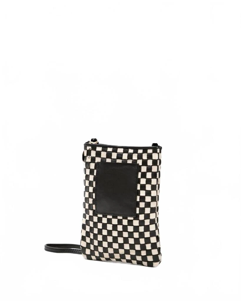Clare V Women
s Everyday Poche Bag In Black / Cream Woven Checker 2