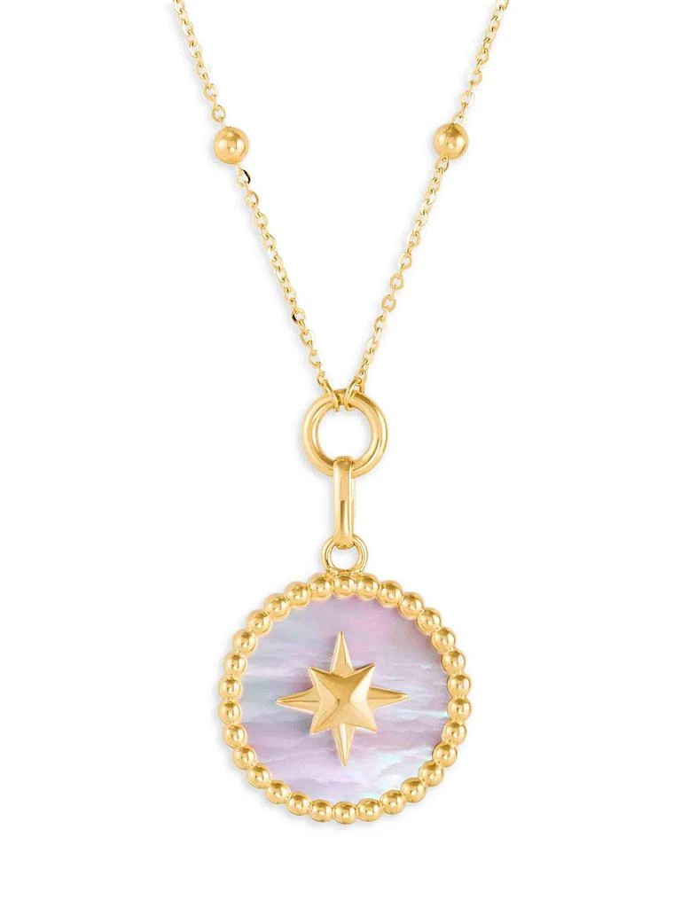 Saks Fifth Avenue 14K Yellow Gold
Mother Of Pearl Pendant Necklace