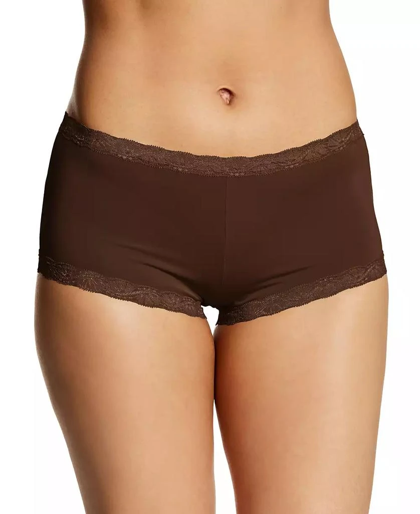 Maidenform Lace Trim Microfiber Boyshort Underwear 40760 1