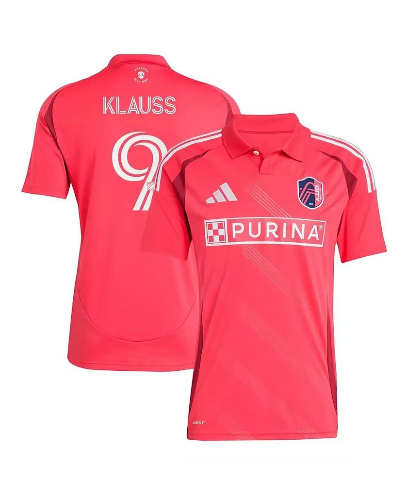Adidas Men's Joao Klauss Red St. Louis City SC 2025 Forever CITY Red Replica Player Jersey 1