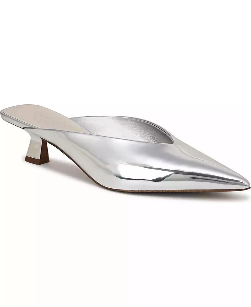 Franco Sarto Women's Jayda Pointed Toe Kitten Heel Mules 1